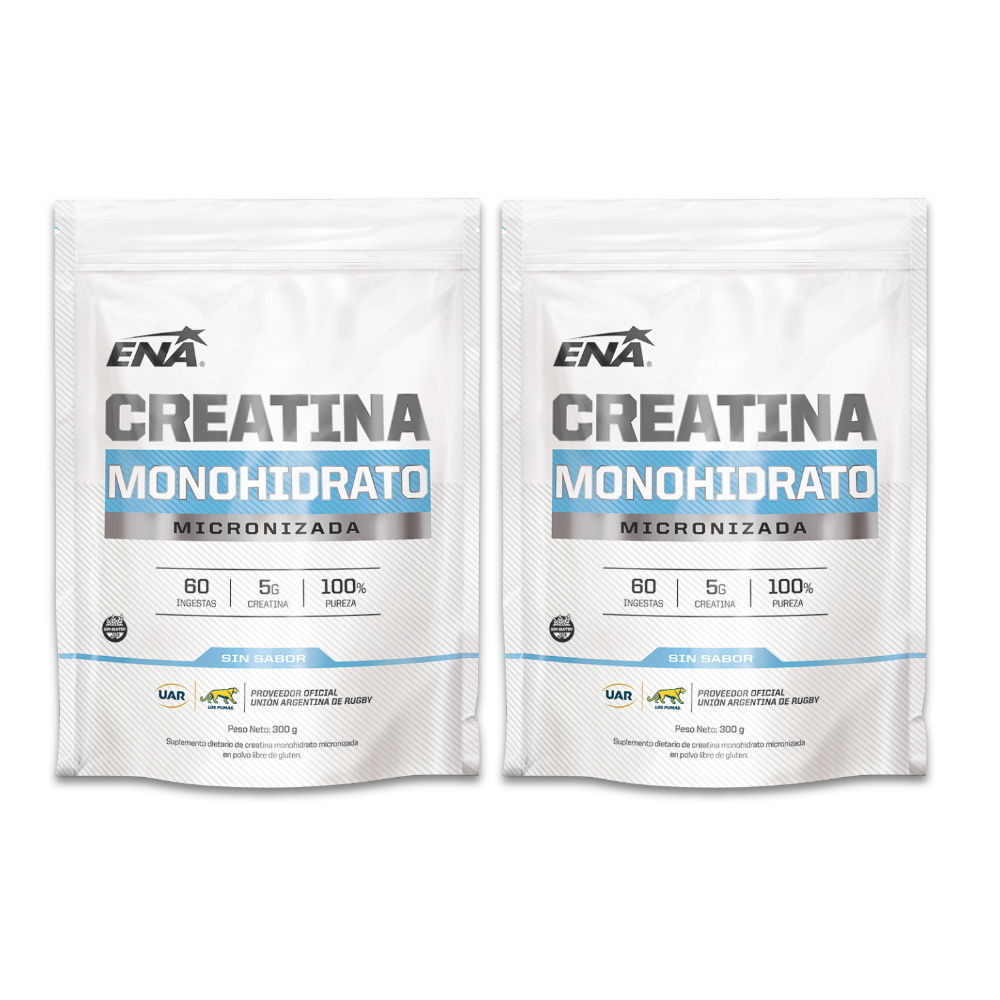 Pack Creatina Monohidrato 300 grs x 2 Unidades + Muestras de regalo